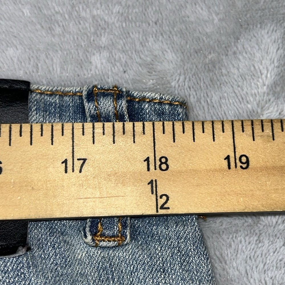 Serenede Jeans Light Blue Wash Size 36x32 Sunset Painting Leg Skinny Distressed - Picture 12 of 15